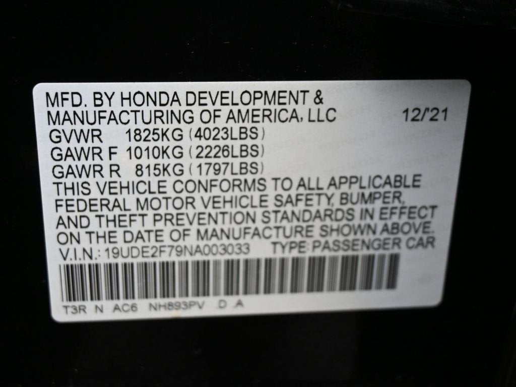 2022 Acura ILX w/Premium Package