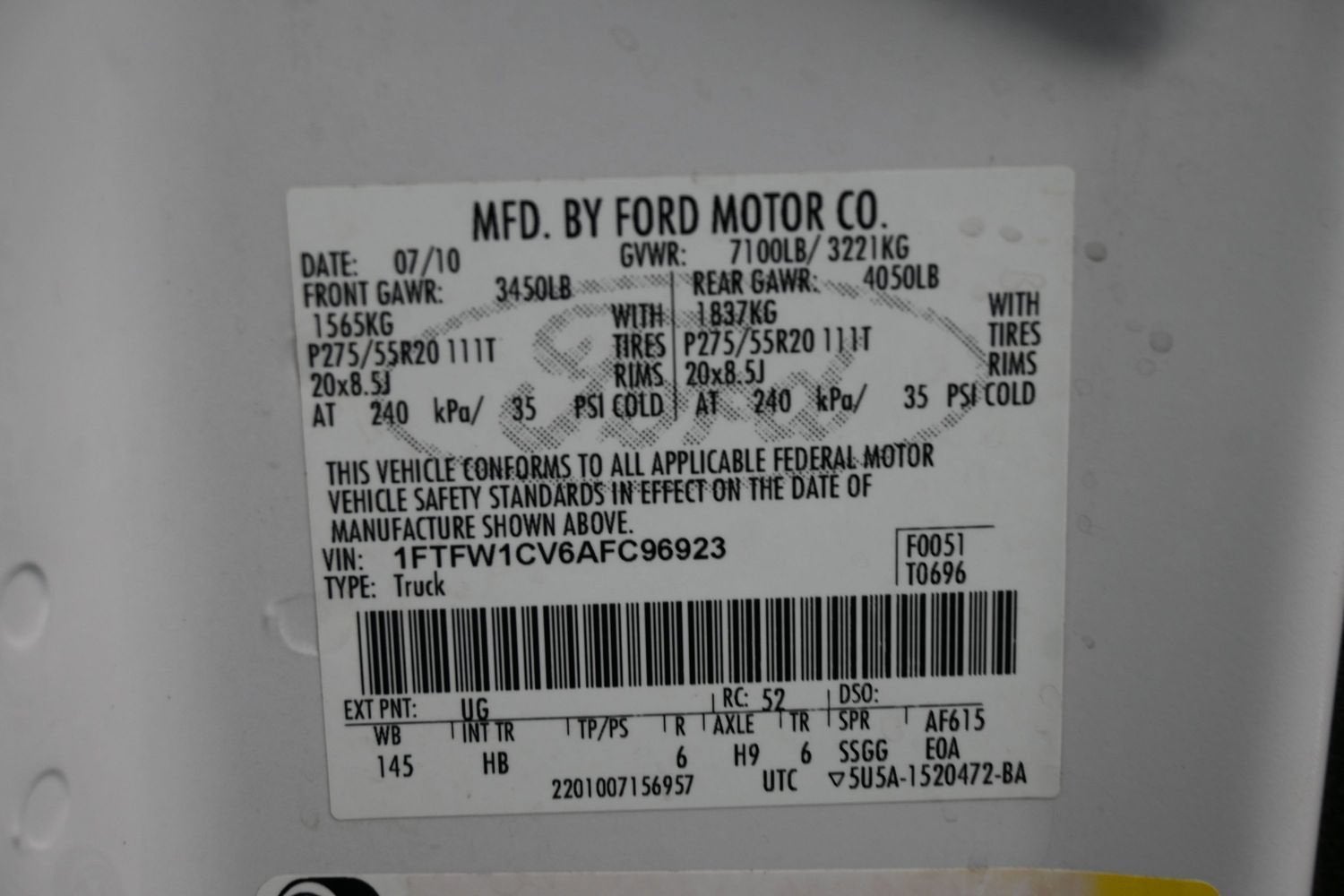 2010 Ford F-150 XL
