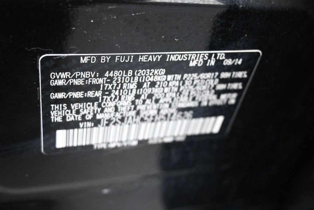 2015 Subaru Forester 2.5i Limited