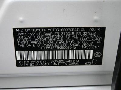 2019 Lexus LS LS 500